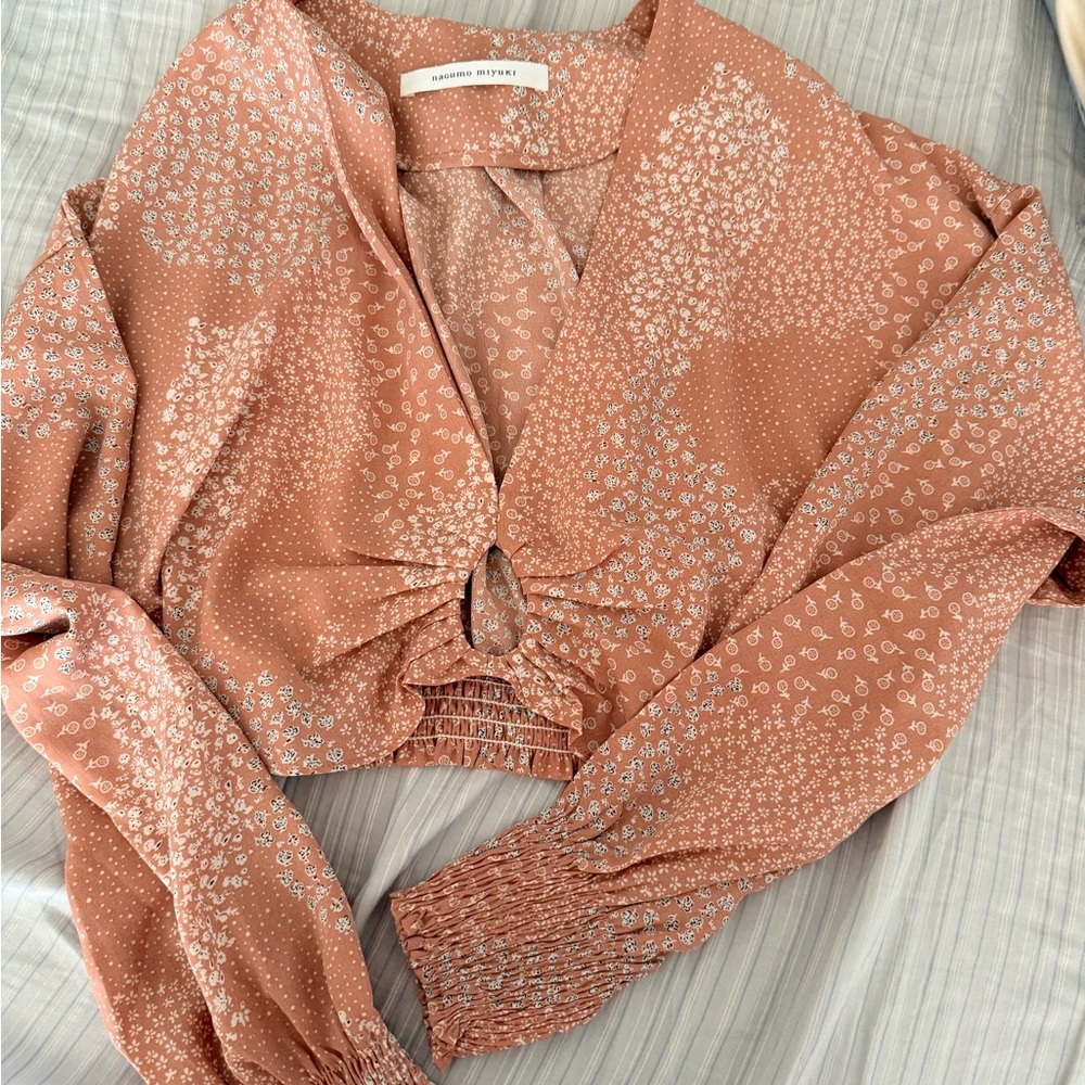 Women's Floral Rust Top